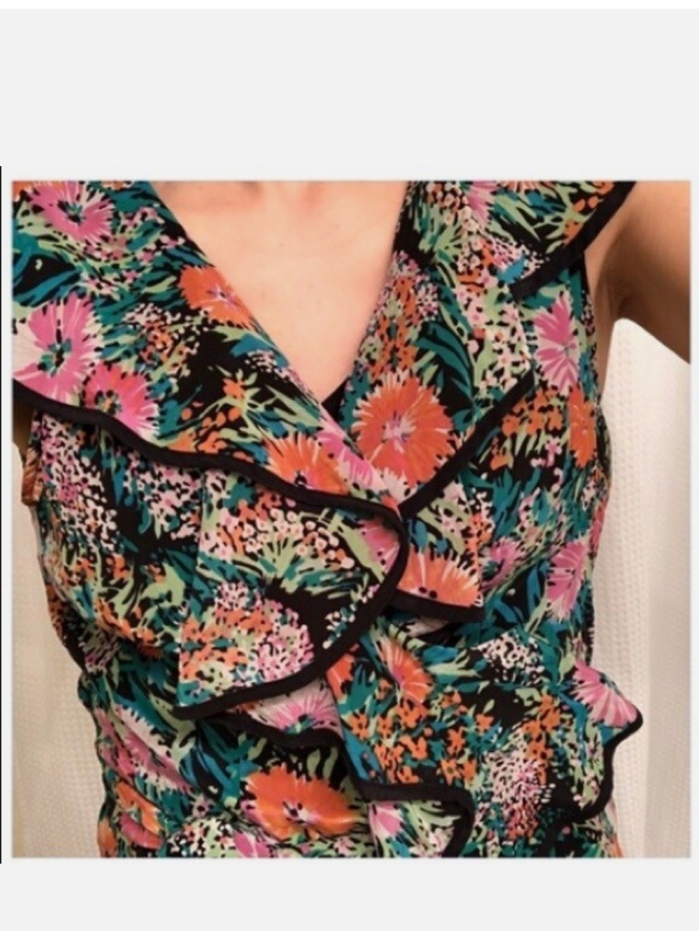 Silk Yumi Kim wrap blouse